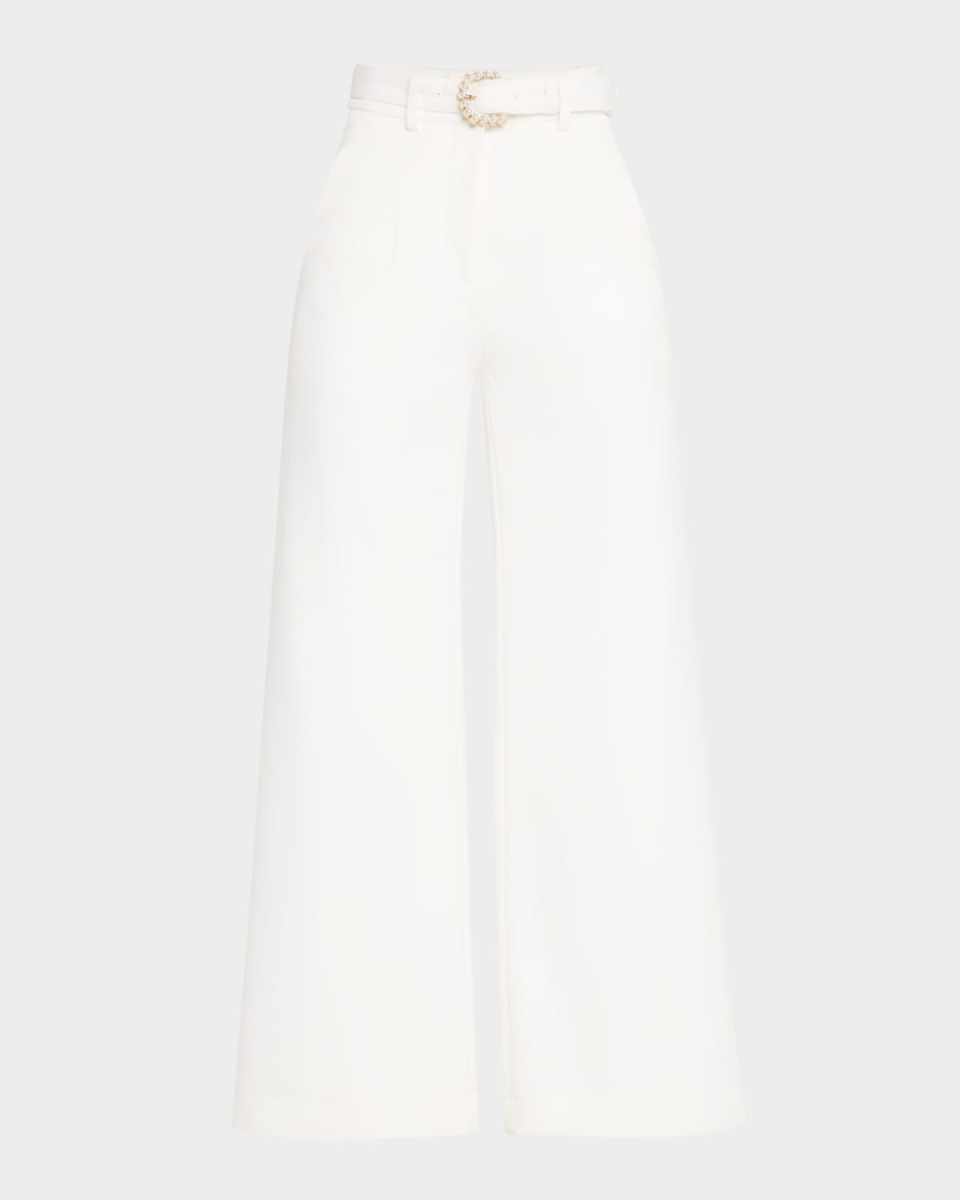 Alexia Belted Wide-Leg Pants